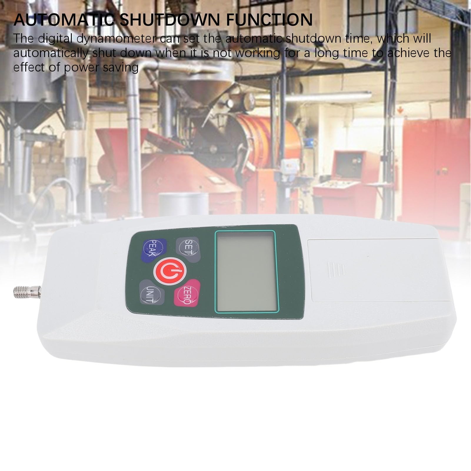 LICAEVEY Cyfrowy Dynamometr Push-pull Miernik Siły 500N, Dokładny Przenośny Miernik z Jednostkami N/kg/lb/oz, Czas Szczytowy/rzeczywisty, Podświetlany Wyświetlacz LCD, Brzęczyk Górnego Dolnego Limitu,