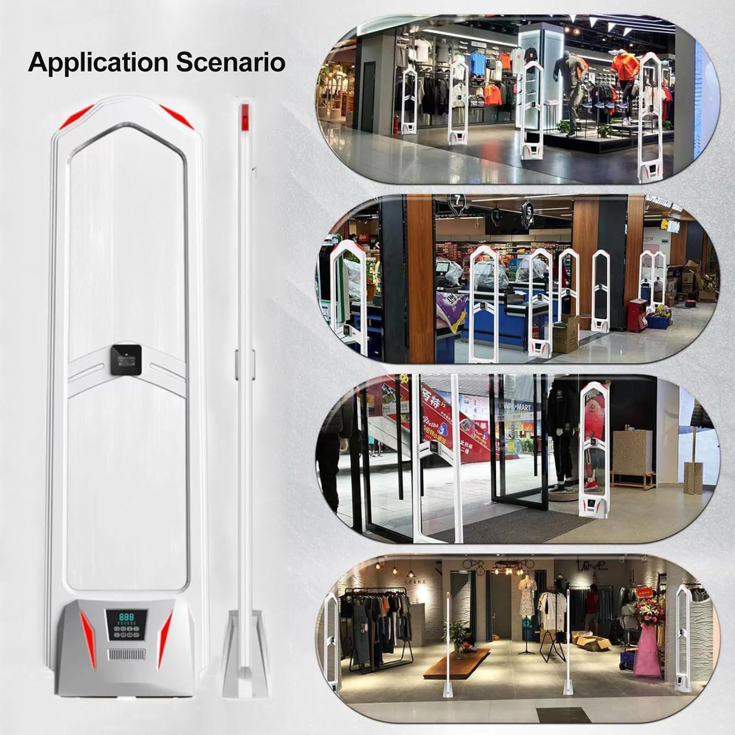 Retail Anti-Theft Equipment, 58KHz Rf EAS Security System for Retail Clothing Stores, Supermarkets Retail Security Tags Tower Anti-Interference Alarm