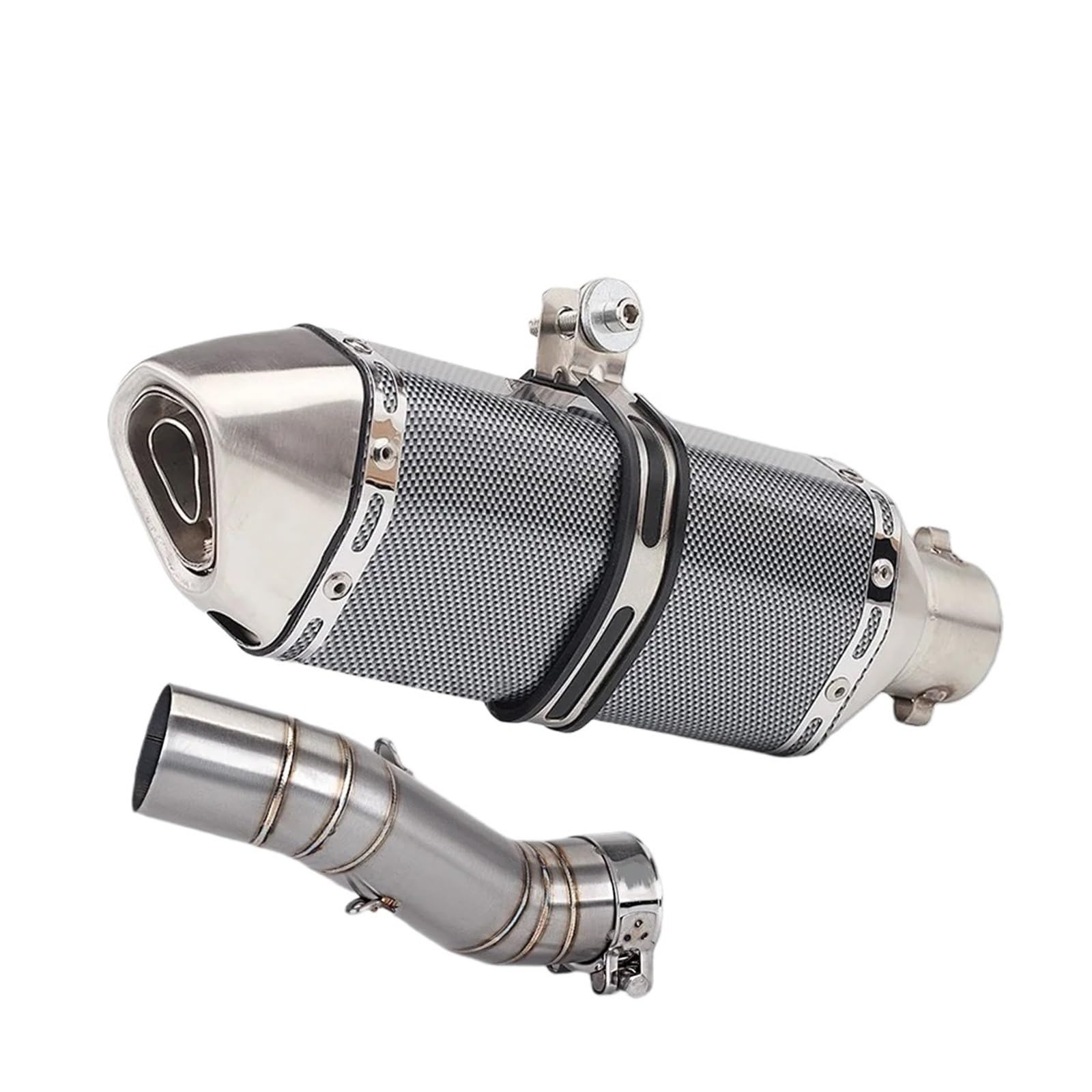 Pasuje Do CBR500R CB500X/F Motocyklowy Układ Wydechowy Zmodyfikowany Tłumik 51mm Rura Z Łączem Środkowym rura wydechowa(TYPE-H)