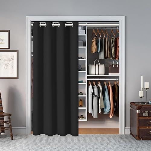 Miniatura 7 de Cortina de puerta francesa para privacidad de puertas, cortina blanca para ventana de puerta delantera, cortina con bolsillo para barra para puerta