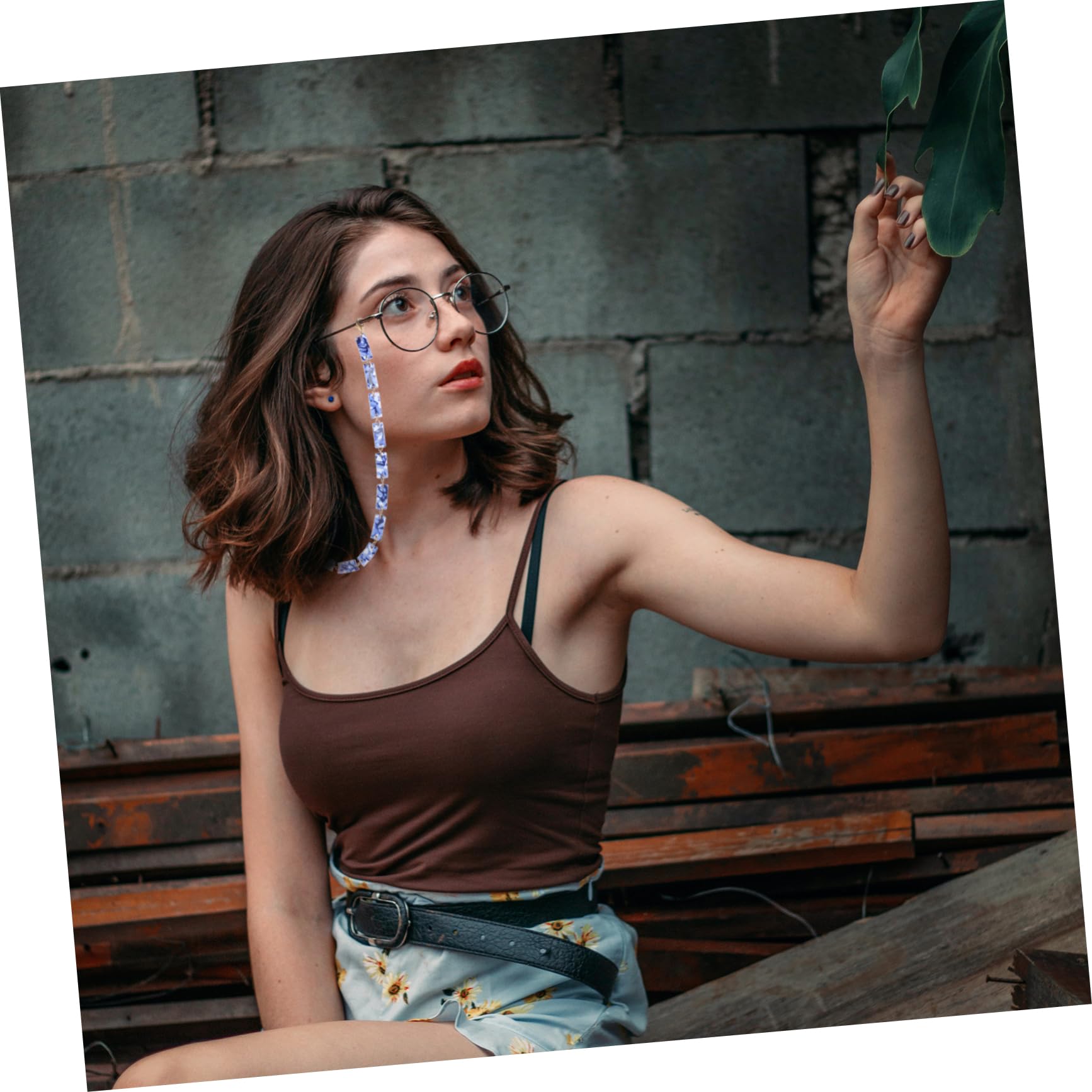 Beavorty Brillen Kette Teilig Blau Leopard Maskenband Langlebig Und Für Brillen Und Masken Perfektes Accessoire Für Familie Und Freunde