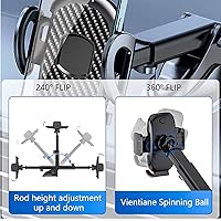 Vista 5 de Soporte de teléfono celular para automóvil, salpicadero, parabrisas, ventilación de aire, soporte universal para teléfono celular, con ventosa