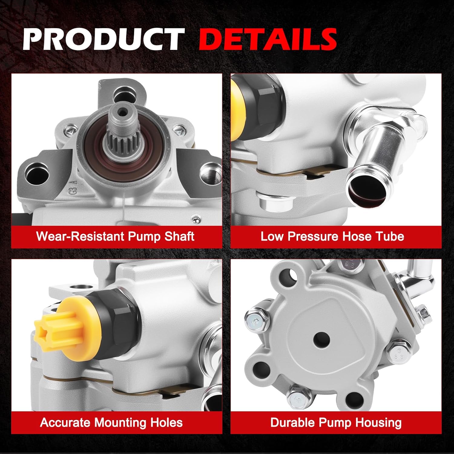 21-5876 Power Steering Pump Fit for Camry 1992-2001 2.2L L4, for Solara 1999-2001 2.2L L4, Power Assist Pump Replace for 21-5876, 4432006030, 4432033060, 4432033071, 4432033100