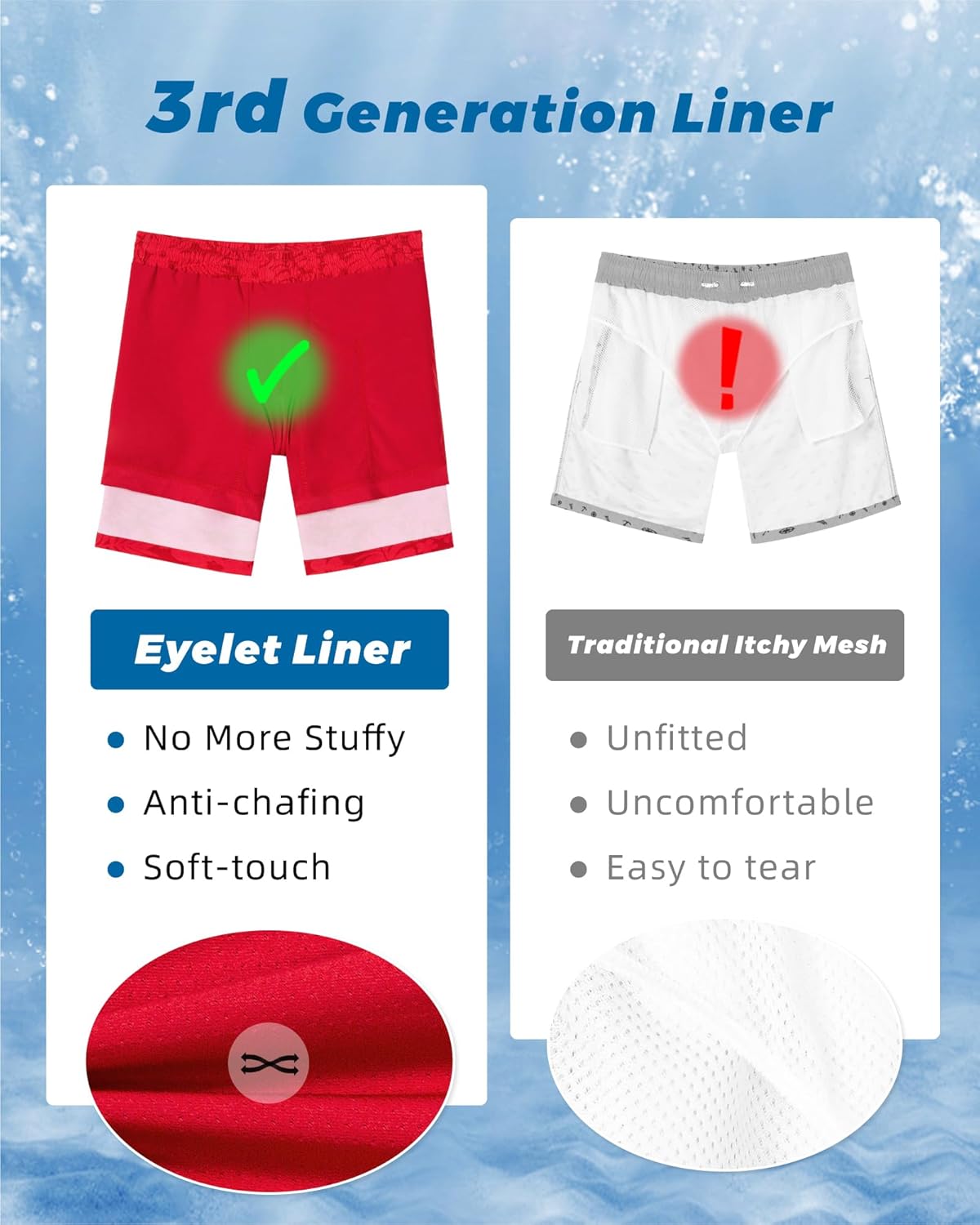 SURF CUZ Mens Swim Trunks with Compression Liner Swim Shorts 7" Swimming Trunks Stretch 7 Inch Swim Suits Quick Dry - Image 5