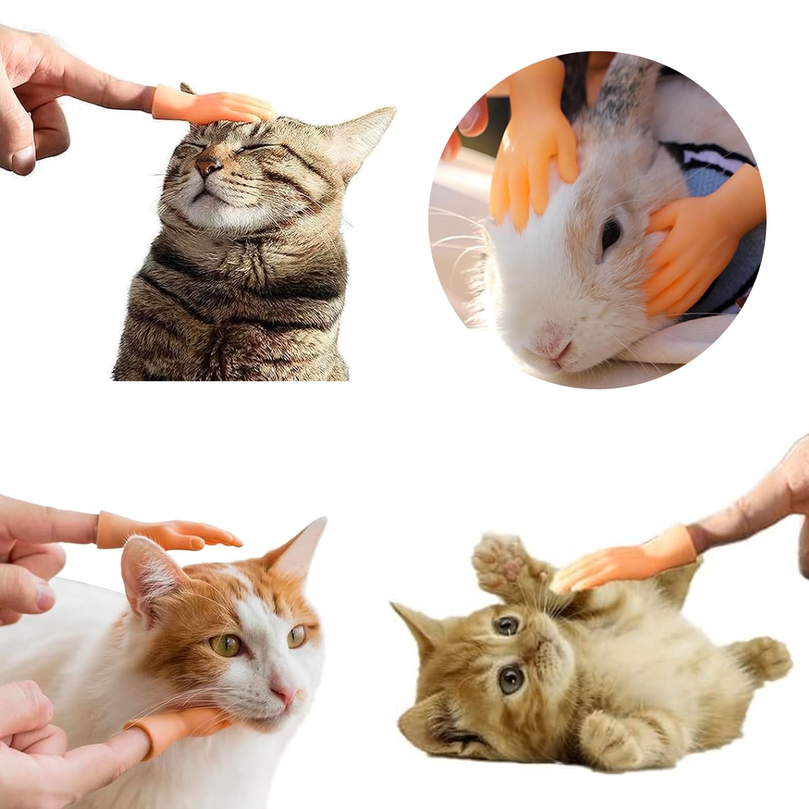 20 Pack Tiny Hands Fingers, MIKIMIQI Mini Hands Finger