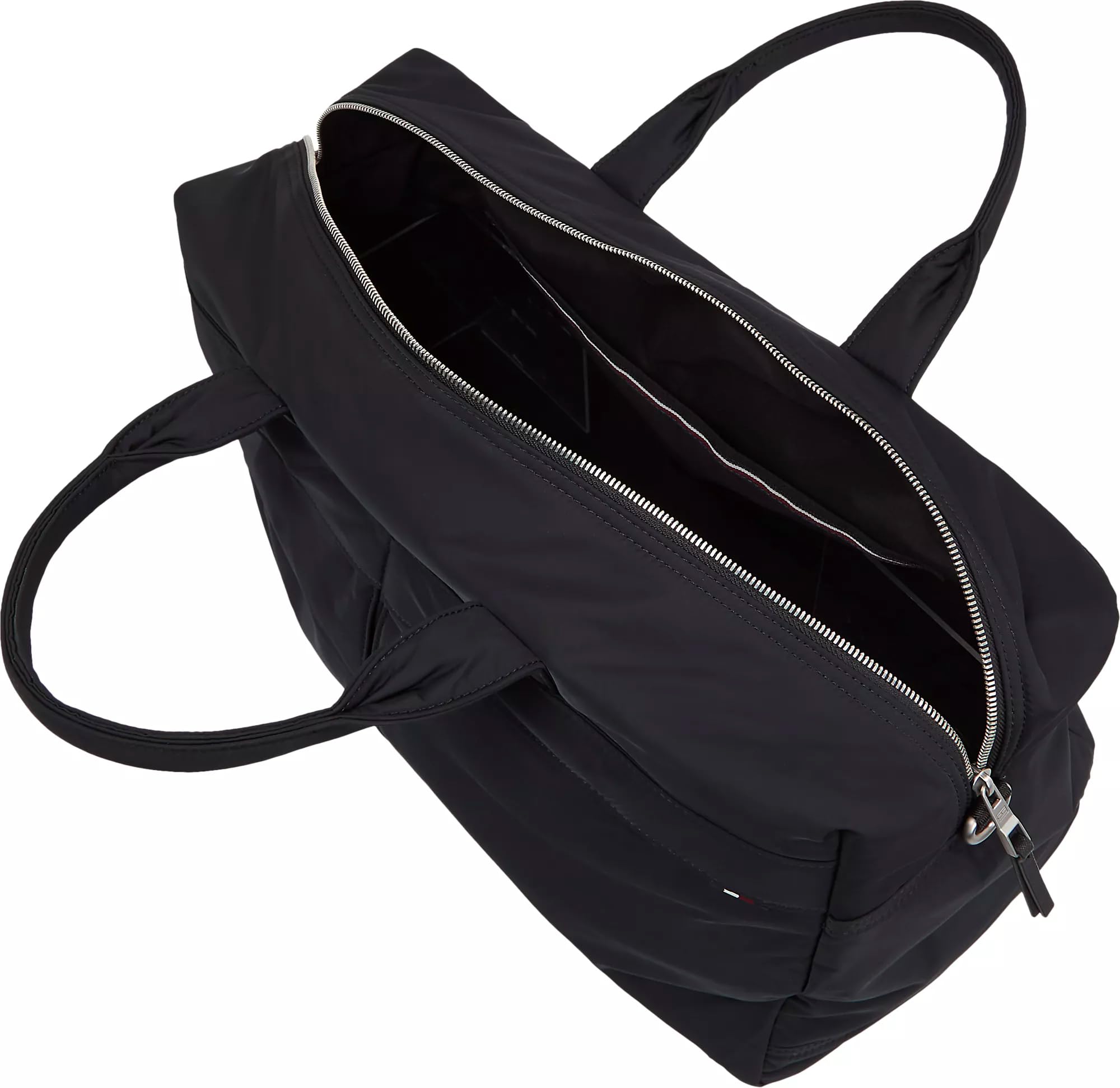 Tommy Hilfiger, TH Signature - Bolsa de lona para hombre, color negro, talla única, Black, Talla única, Informal