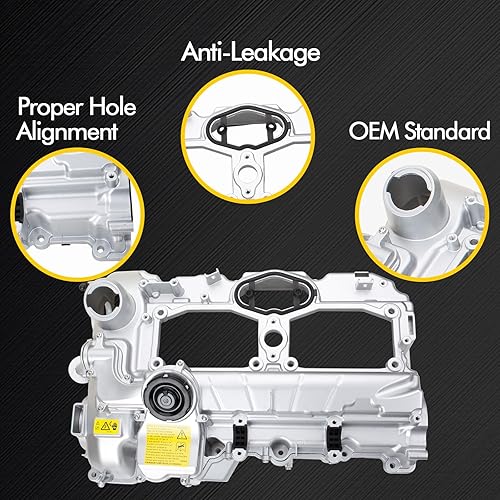 Miniatura 6 de MILIPARTS Juego de tapa de válvula de motor de aluminio con juntas y pernos compatible con BMW X3 328i 528i 320i 228i GT xDrive X5 xDrive40e Z4