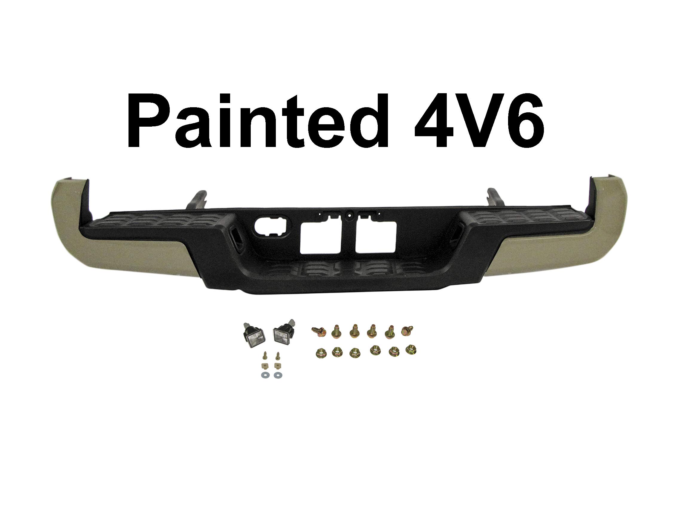 Amazon.com: REAR BUMPER ASSEMBLY PAINTED 4V6 Quicksand (WITHOUT  