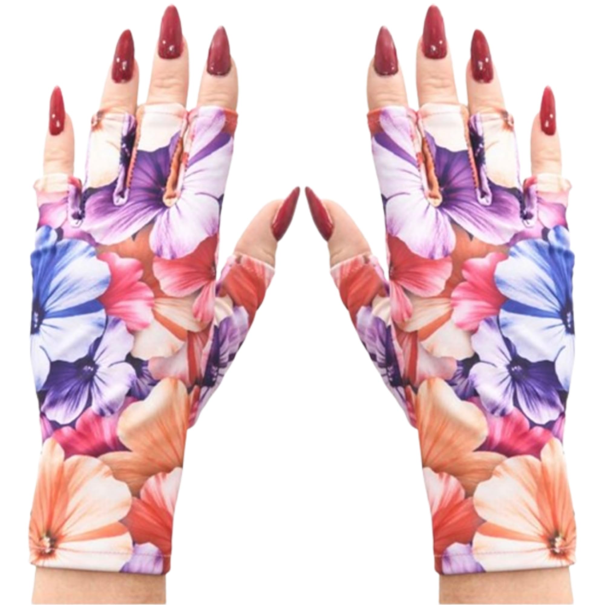 ManiGlovz - Gants de protection des ongles originaux UPF 50+ avec lumière UV | Gants de manucure en gel et anti-UV pour femme | Protège la peau pendant la conduite et l'exposition au soleil