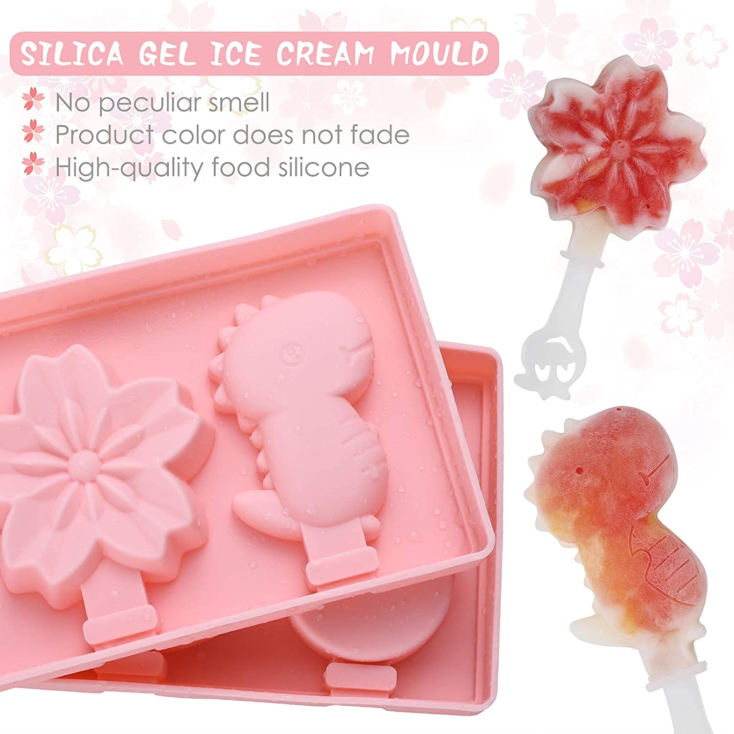 Micacorn Eisformen 3er Set - BPA-freie Silikonformen Für Eis Am Stiel