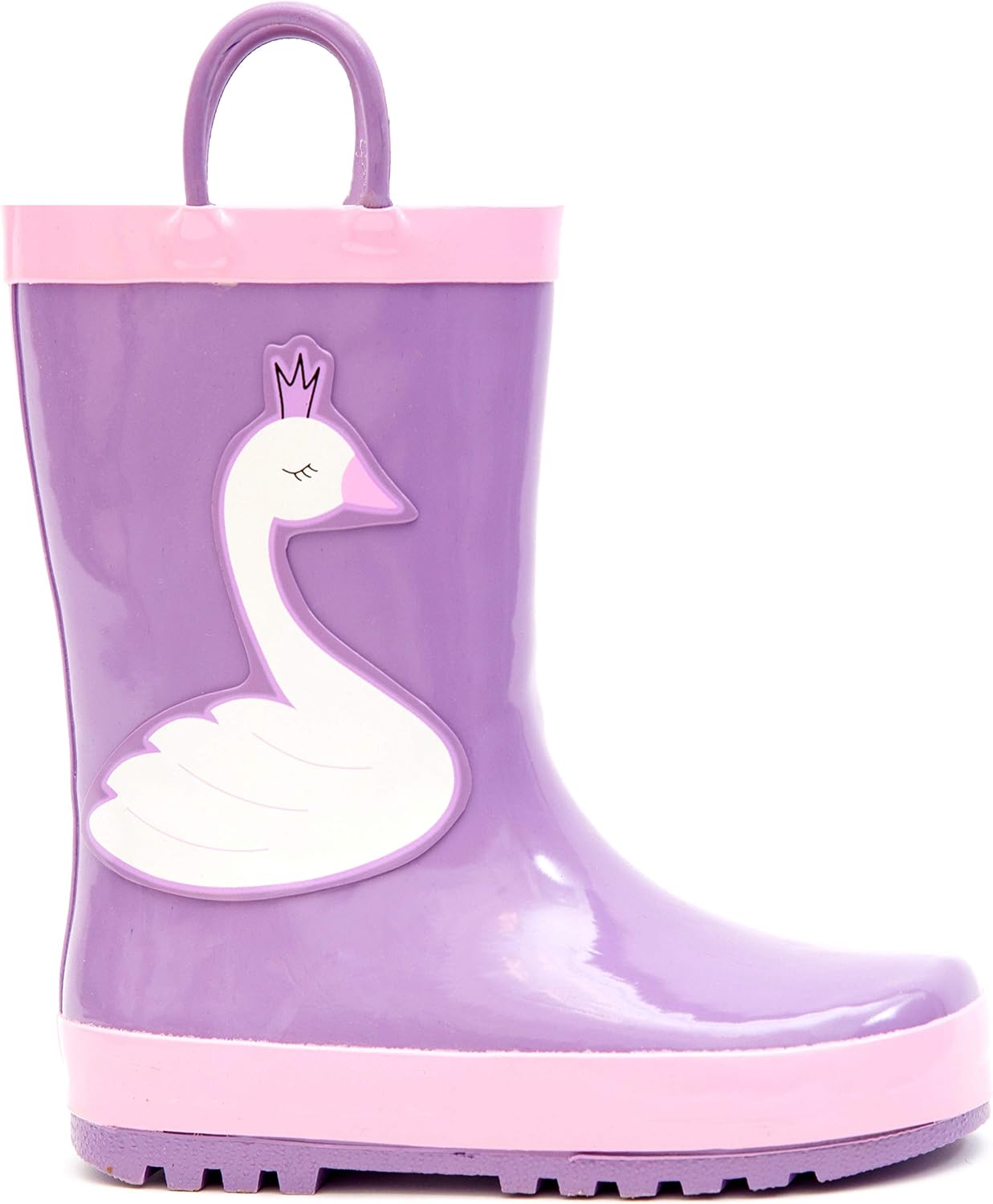 MOFEVER Toddler Kids Rubber Rain Boots