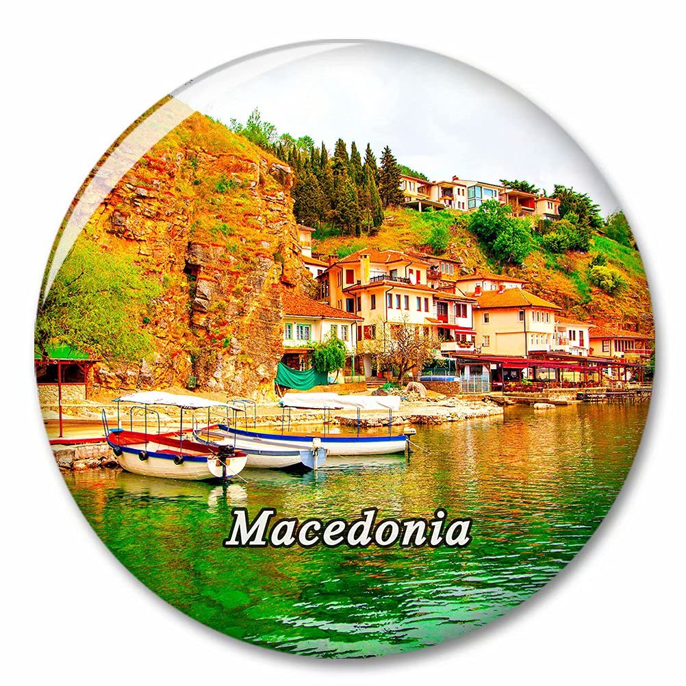 Kxrsm Bxtkpq-Macedonia-3684 Macedonia Fridge Magnet Decorative Magnet Bottle Opener Tourist City Travel Souvenir Collection Gift Strong Refrigerator Sticker