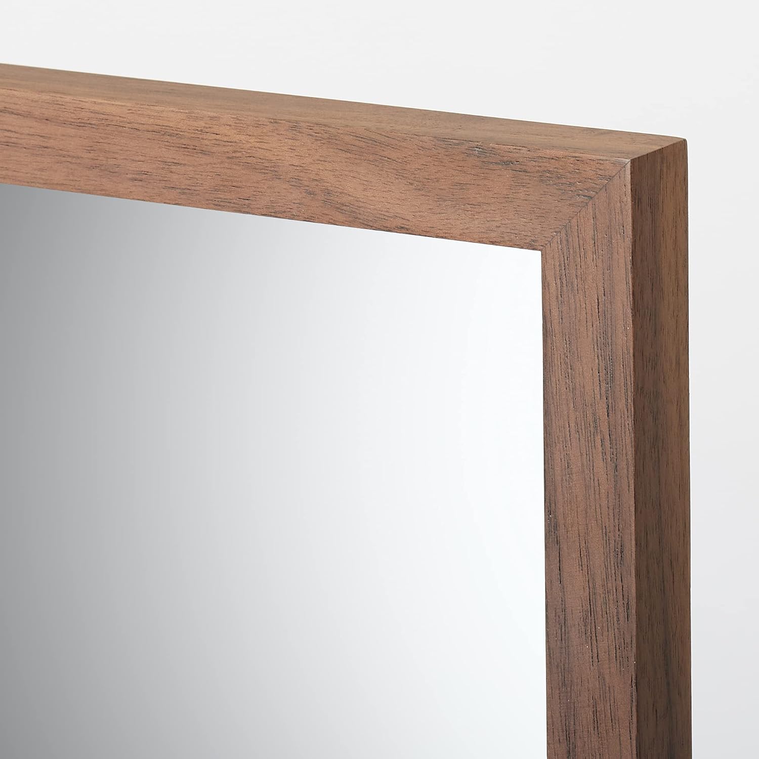 無印良品 Muji 44505168 Wall Mounted Furniture Mirror, Walnut Material, Small, Width 17.3 x Depth 0.8 x Height 12.8 inches (44 x 2 x 32.5 cm)