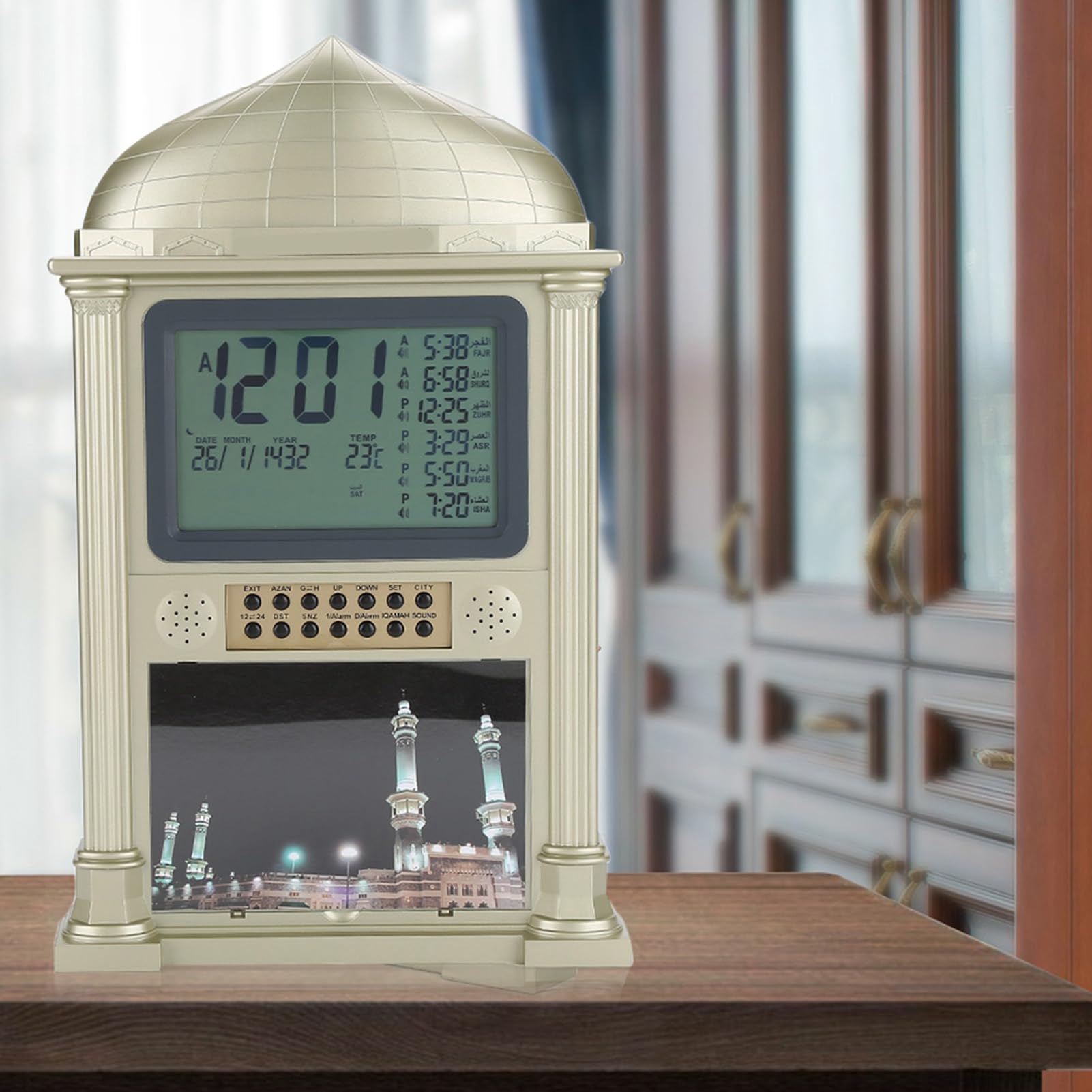 Reloj Despertador Digital con Pantalla LED, indicador de Hora Brillante para Uso en Dormitorio, hogar u Oficina (1 Unidad)