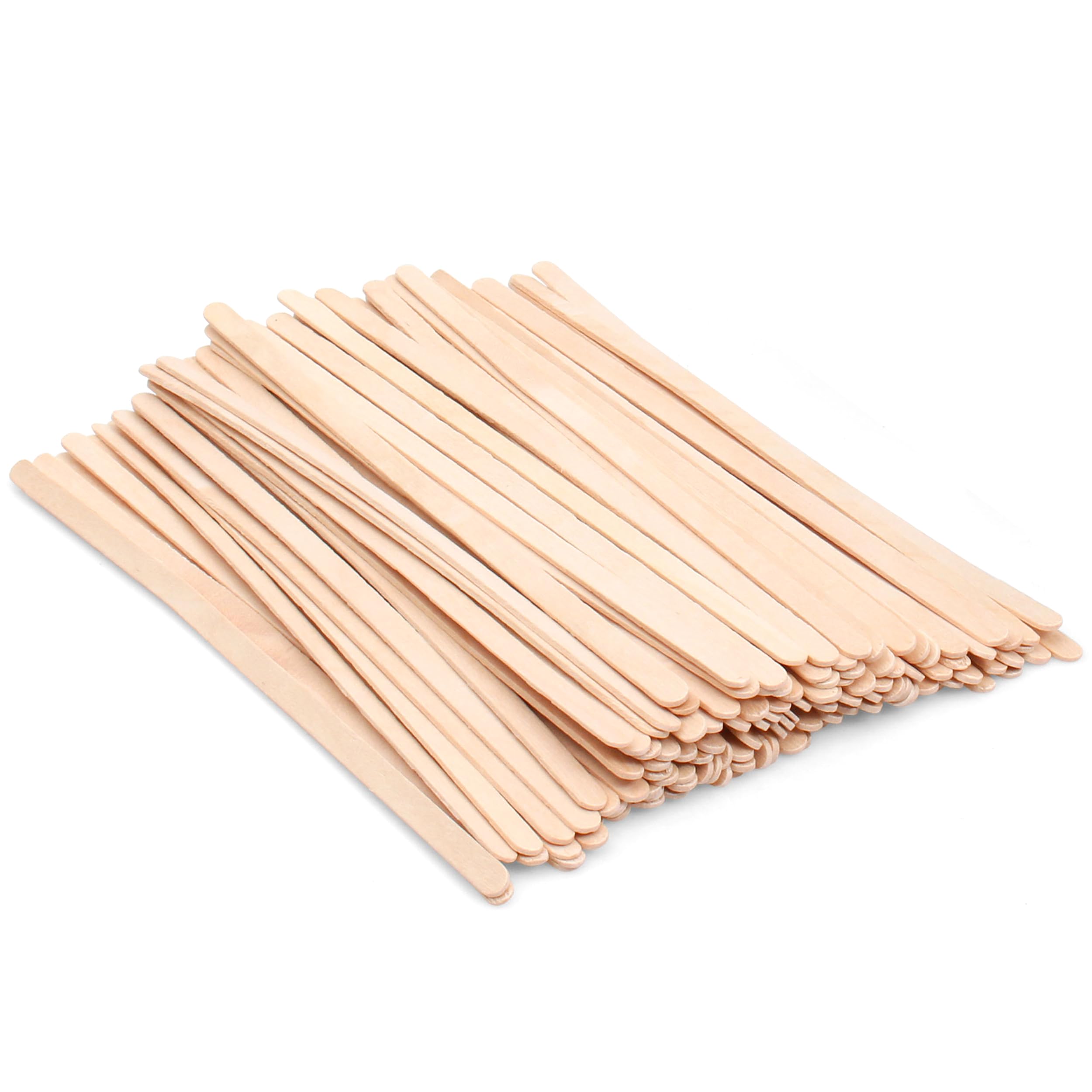 ANTETOK Bâtonnets en Bois, Touillette Café, 7,5 Pouces 190 mm, 1.5mm Epaisseur, Agitateurs à Boisson Chaude et Froide(100 pieces