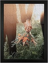 Wallazz Frame for Puzzle 3000 Pieces in Fine Wood – Made in Italy – Shatterproof Synthetic Glass Crilex – Italian Design and Craftsmanship Quality, 80.5 x 121.5 cm Black