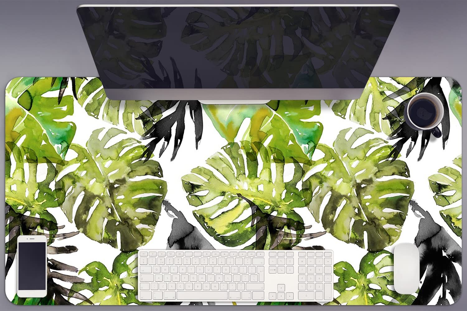 Sous-main de bureau antidérapante en vinyle imperméable avec protection des surfaces - 8