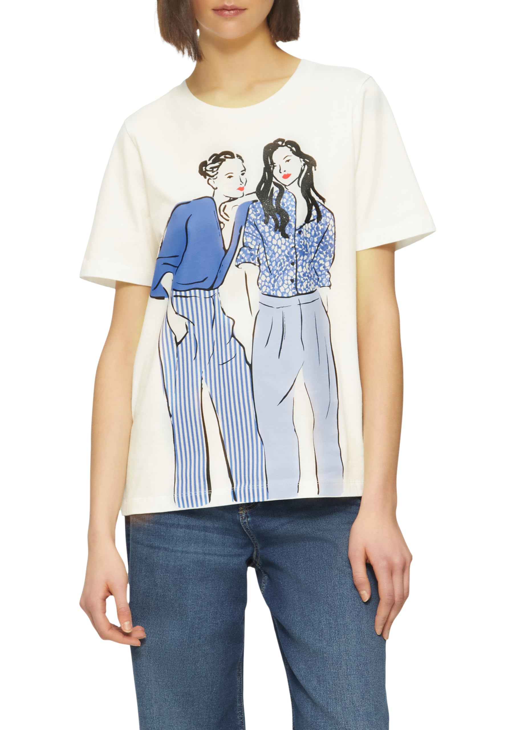 S.oliver Women's Cream T-Shirt, 02E0, 20