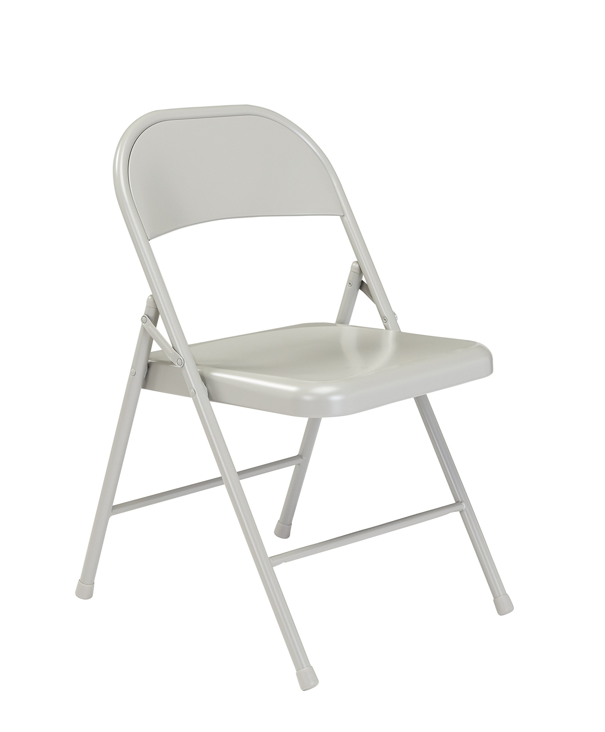 Photo 1 of (Pack of 4) Commercialine All-Steel Folding Chair, Grey