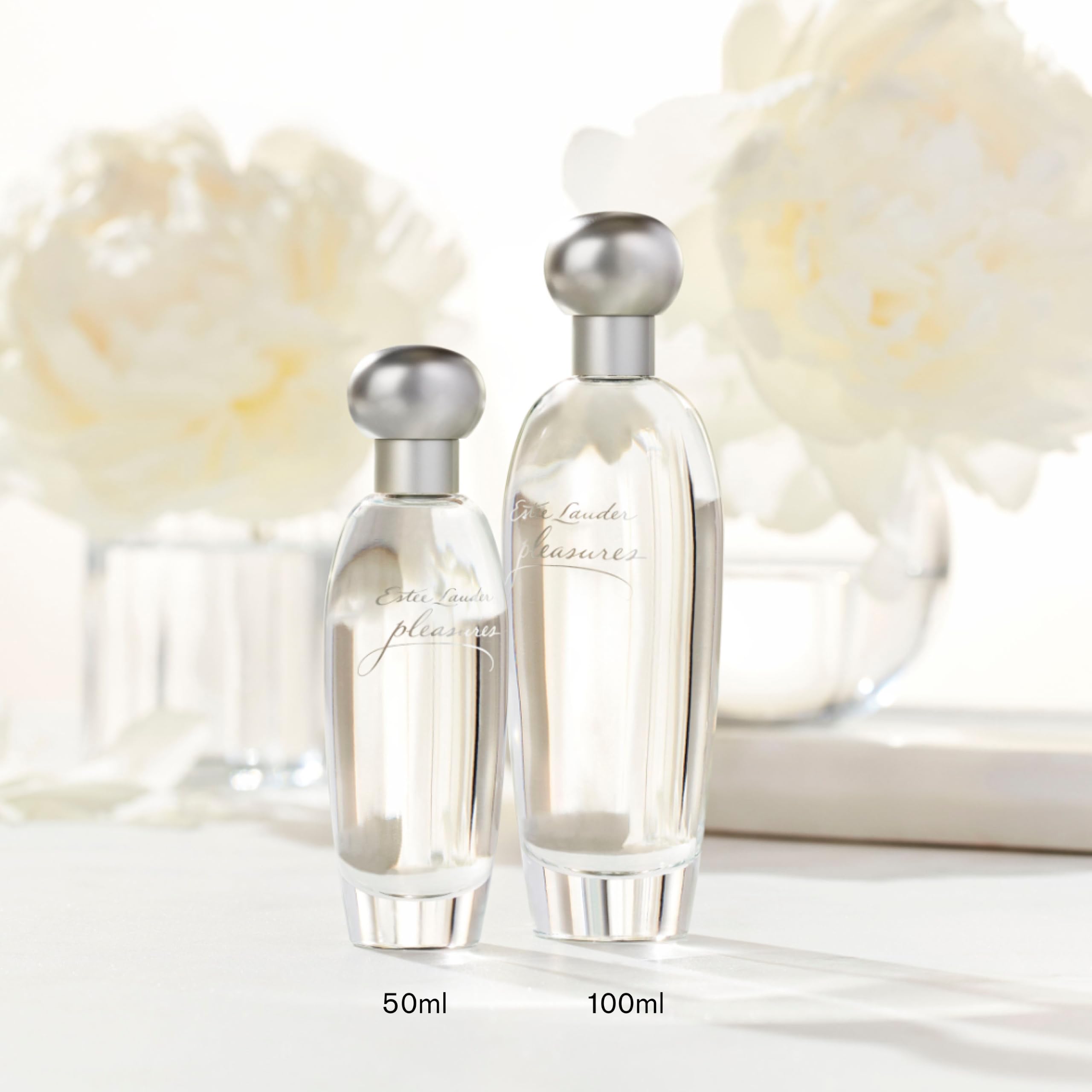 Estée Lauder Pleasures Eau de Parfum Spray - Profumo donna con note di gigli, peonie bianche e gelsomino, 100ml