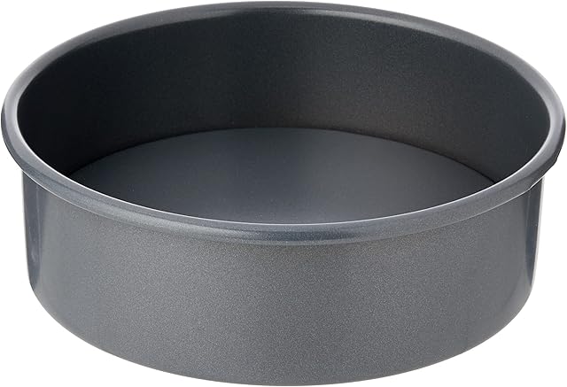 Prochef KB1066 Non-Stick Teflon Shallow Loose Base Cake Tin - 15cm / 6" - Premium Quality for Soft Spongecakes, Fruitcakes and Cheesecakes - Grey