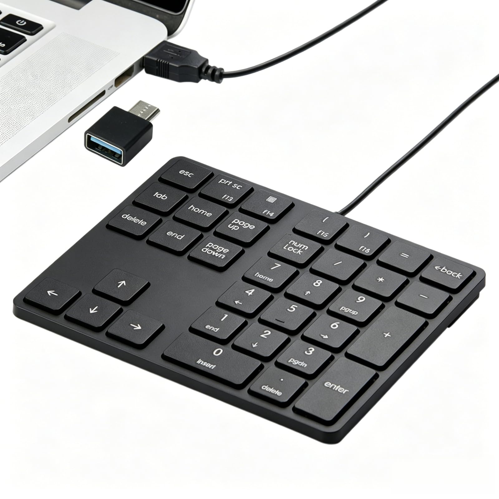 Amazon | Levieny テンキー 有線【有線 USB+Type-C 両対応】34 キー