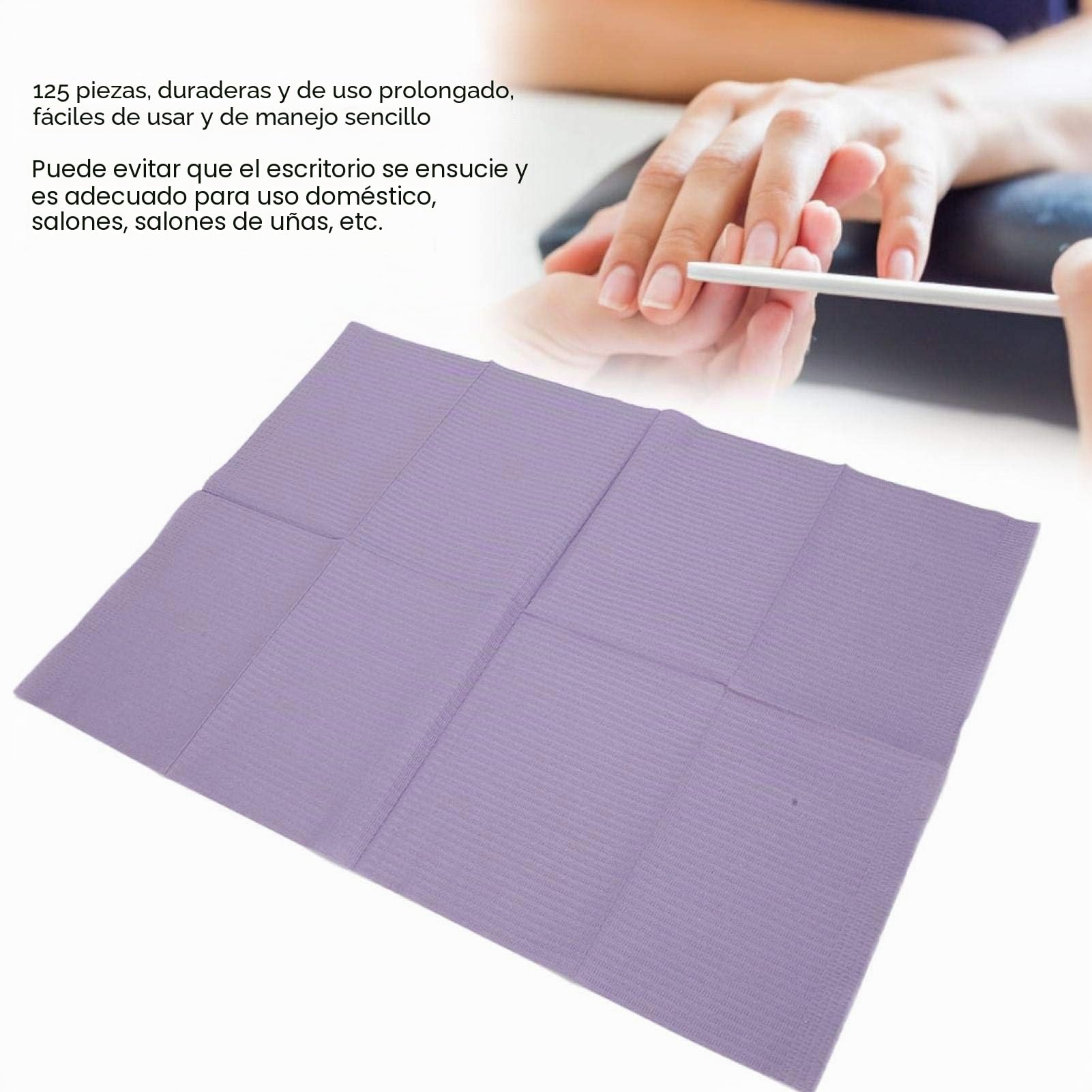 Compras Locas Tapetes para uñas, almohadilla de mesa desechable para decoración de uñas, mantel impermeable para manicura profesional de salón de uñas