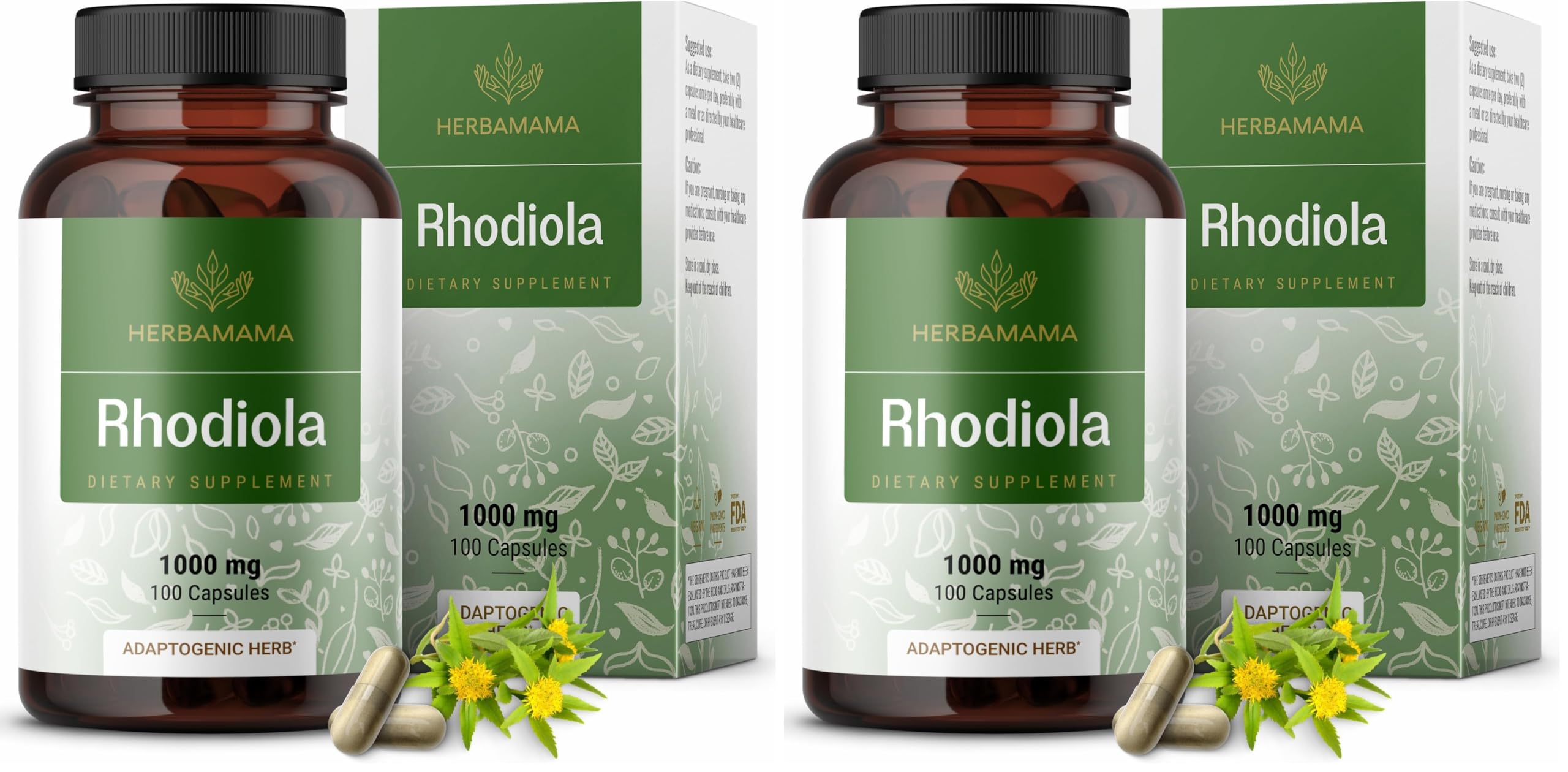 HERBAMAMA Rhodiola Rosea Supplement - Stress Relief & Cortisol Support — Amazon image 10