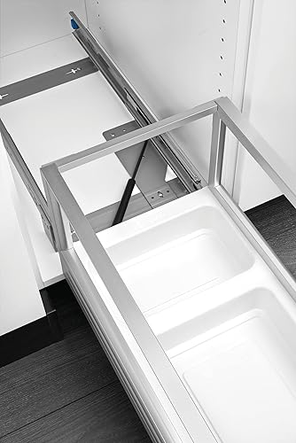 Miniatura 8 de Rev-A-Shelf Aluminio tire hacia fuera de basura/contenedor de residuos con suave abierto/cierre