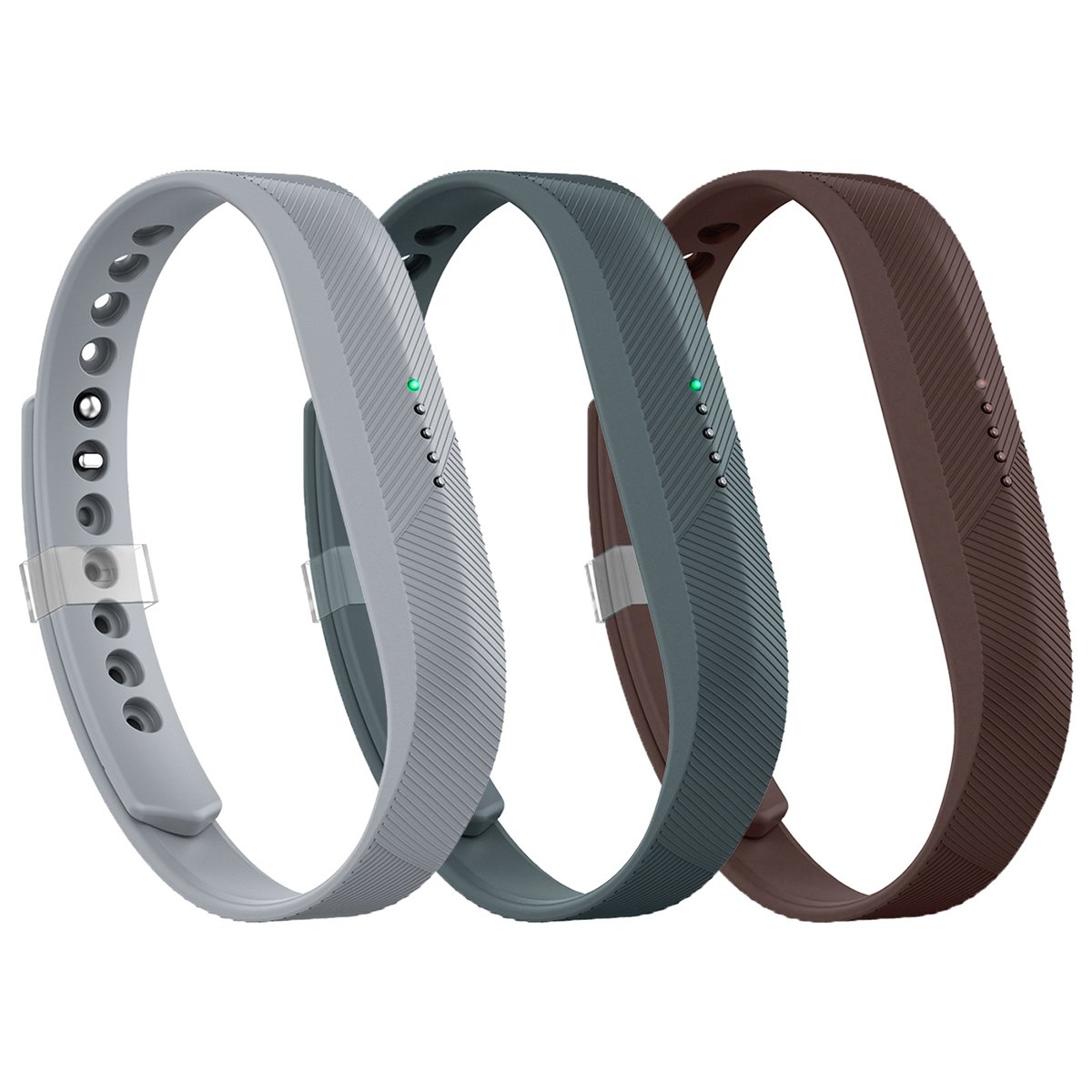 AIUNIT Compatible Flex 2 Band, Replacement for Flex 2 Accessories Wristband Adjustable Classic Sport Fitness Watch Band w/Metal Clasp for Flex 2 Small Large Men Women No Tracker