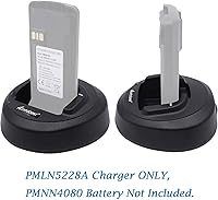 Vista 2 de Cargador rápido compatible con Motorola CP185 CP100D CP476 CP477 CP1300 CP1600 CP1660 EP350 P140 P145 P160 Radio PMNN4476A PMNN4081AR PMNN4080