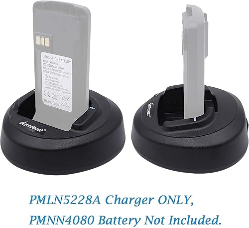 Miniatura 2 de Cargador rápido compatible con Motorola CP185 CP100D CP476 CP477 CP1300 CP1600 CP1660 EP350 P140 P145 P160 Radio PMNN4476A PMNN4081AR PMNN4080