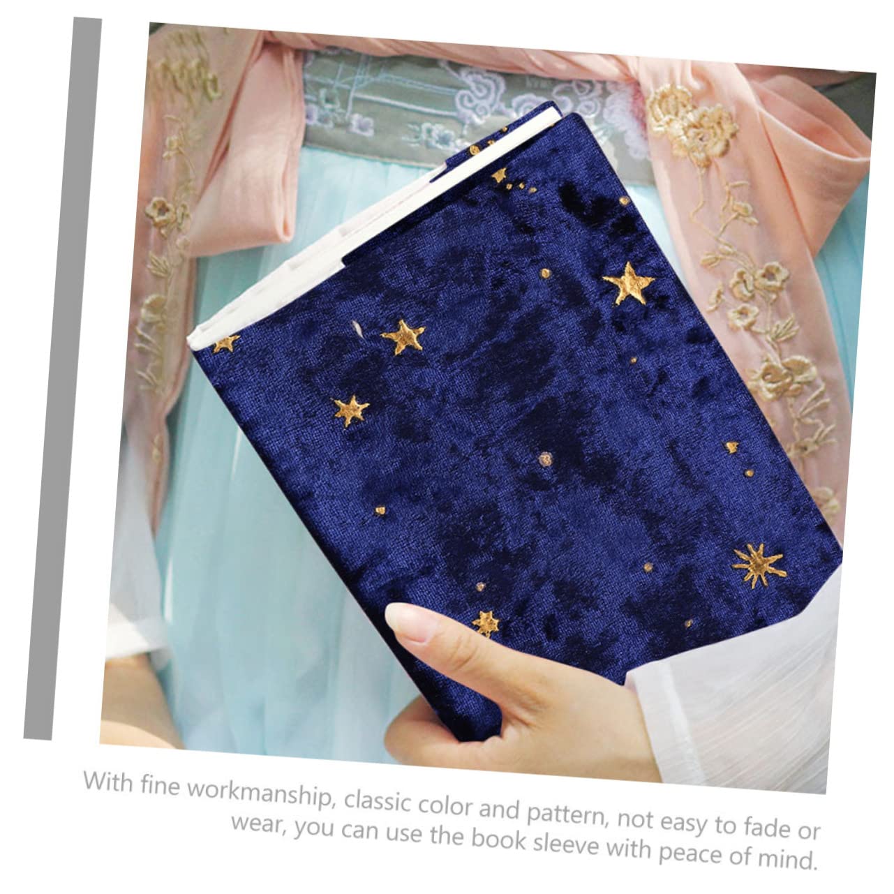 2piezas Funda Decorativa Para Libros De Tela De Diario y Cuaderno Cubierta Reutilizable Diseño Clásico y Resistente Para Firmas y Colecciones Personales