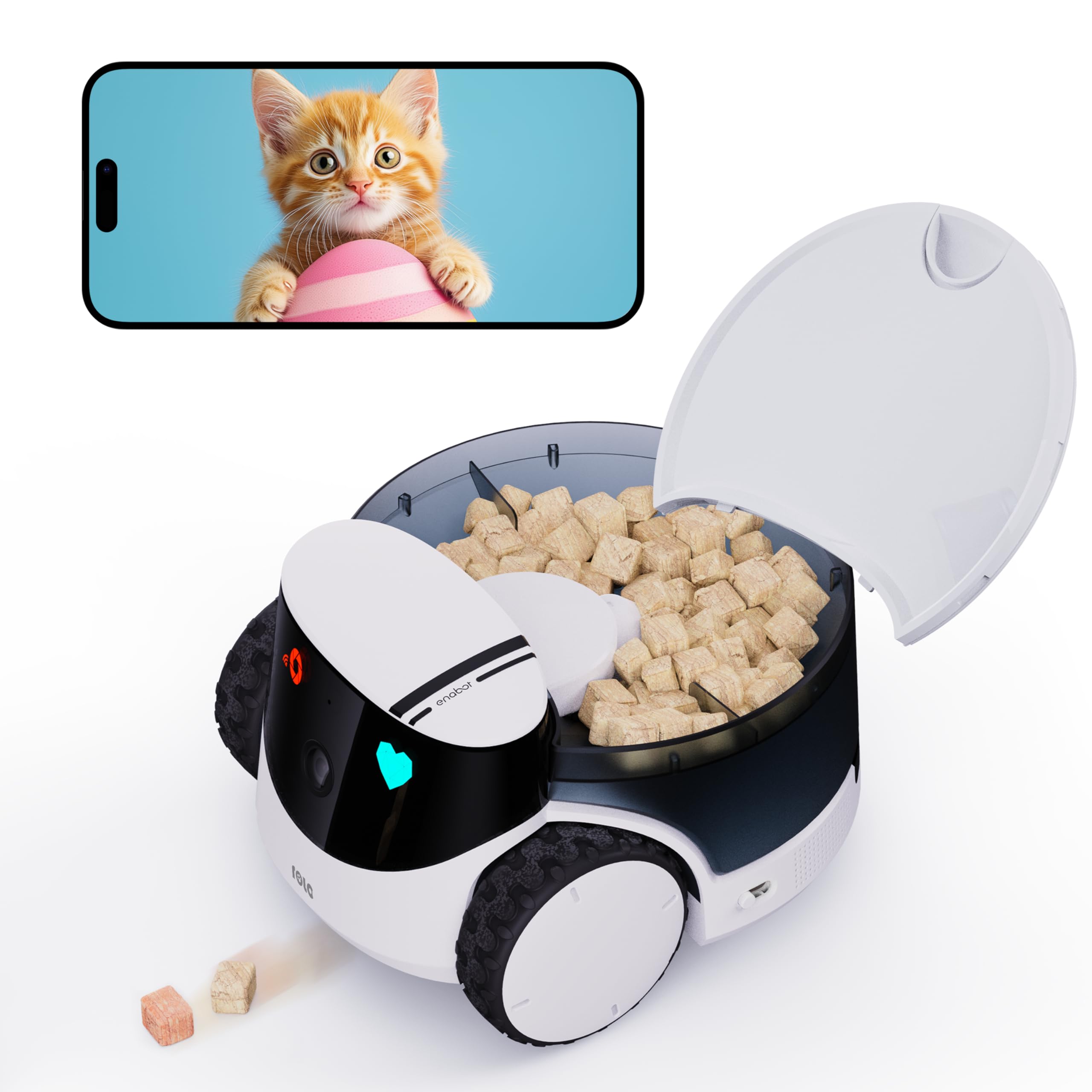 Amazon.com: Enabot EBO ROLA PetPal Mobile 2.5K Pet Camera Robot