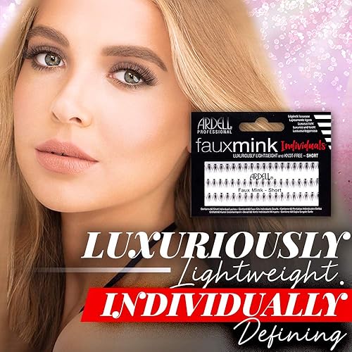 Miniatura 2 de Ardell Pestañas postizas de visón sintético, color negro, paquete de 4