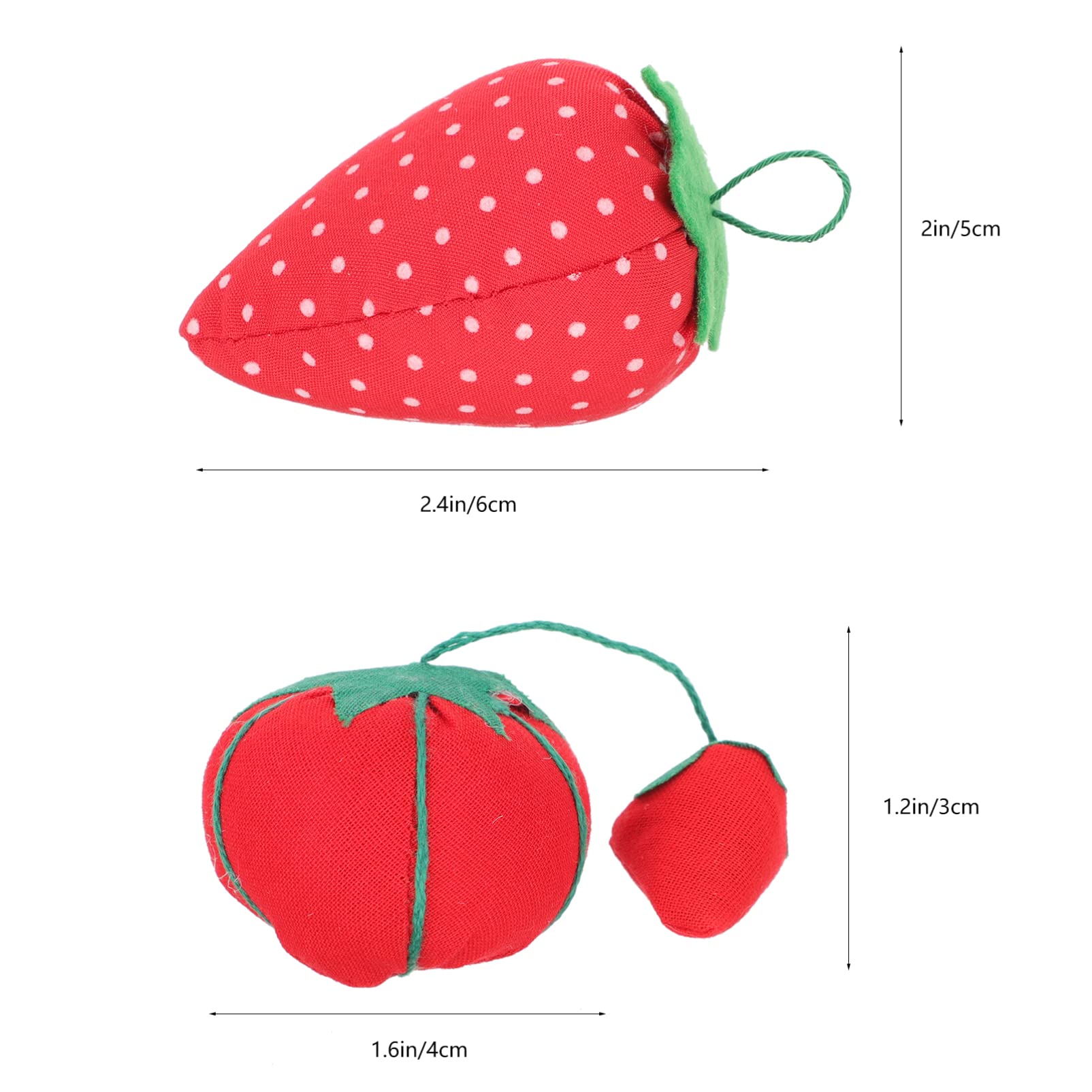 HAPINARY 30pezzi Cuscinetti Per Spilli Riutilizzabili Forma Di Fragola Accessori Per Cucito Per Progetti Di Cucito Domestico e Artigianato Materiale Morbido e Durevole