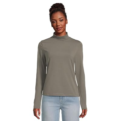 PACT Luxe Stretch Jersey Slim Turtleneck Women