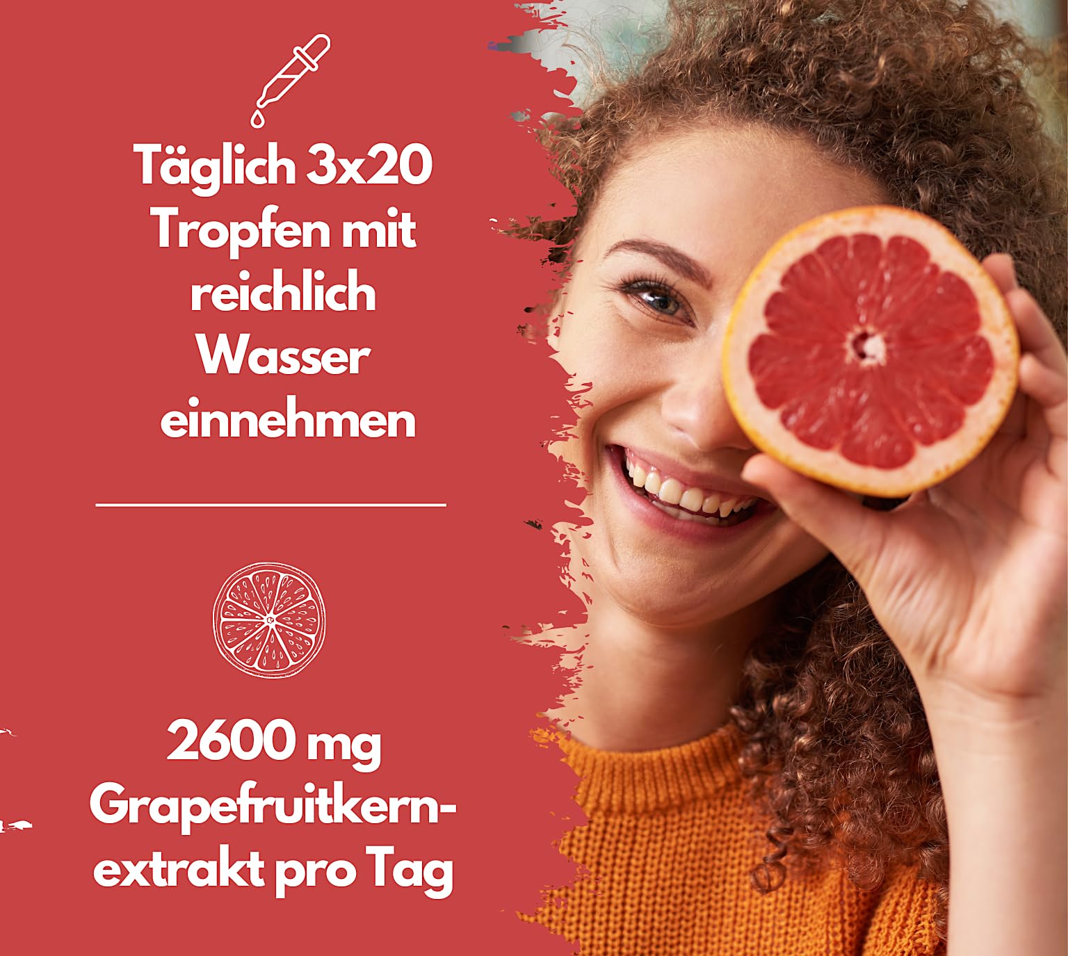 EXVital Bio Grapefruitkernextrakt, 2600mg Grapefruit Extrakt aus Kern und Schale,100ml Flasche, laborgeprüft und biozertifiziert.. Hochdosiert, vegan. ApoTest: "Sehr gut"