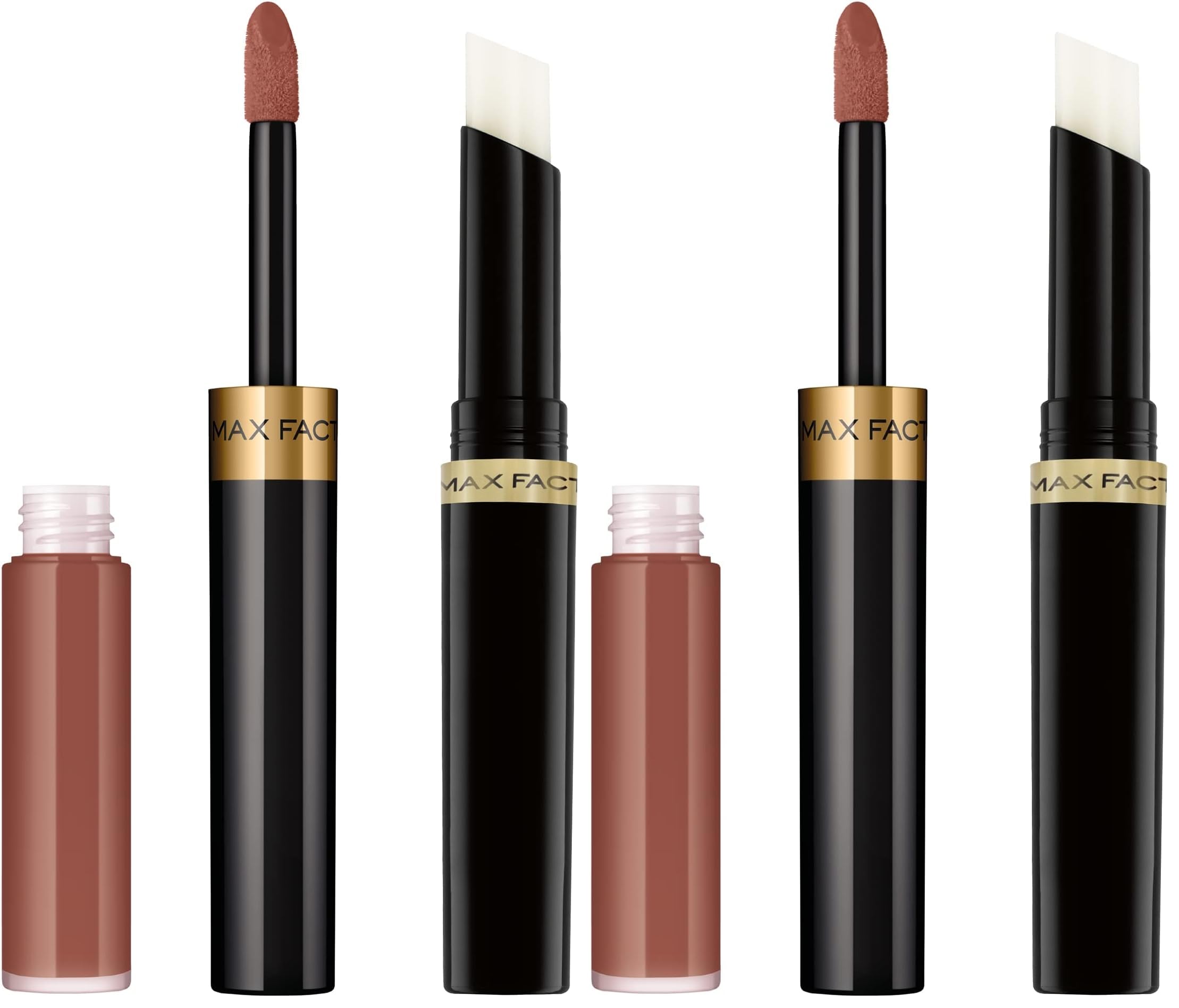 Max Factor Lipfinity Lip Colour Indulgent 190 – Kussechter Lippenstift mit 24h Halt ohne auszutrocknen, intensiver Farbabgabe & präzisem Applikator - mit intensiv pflegendem Gloss-Top Coat