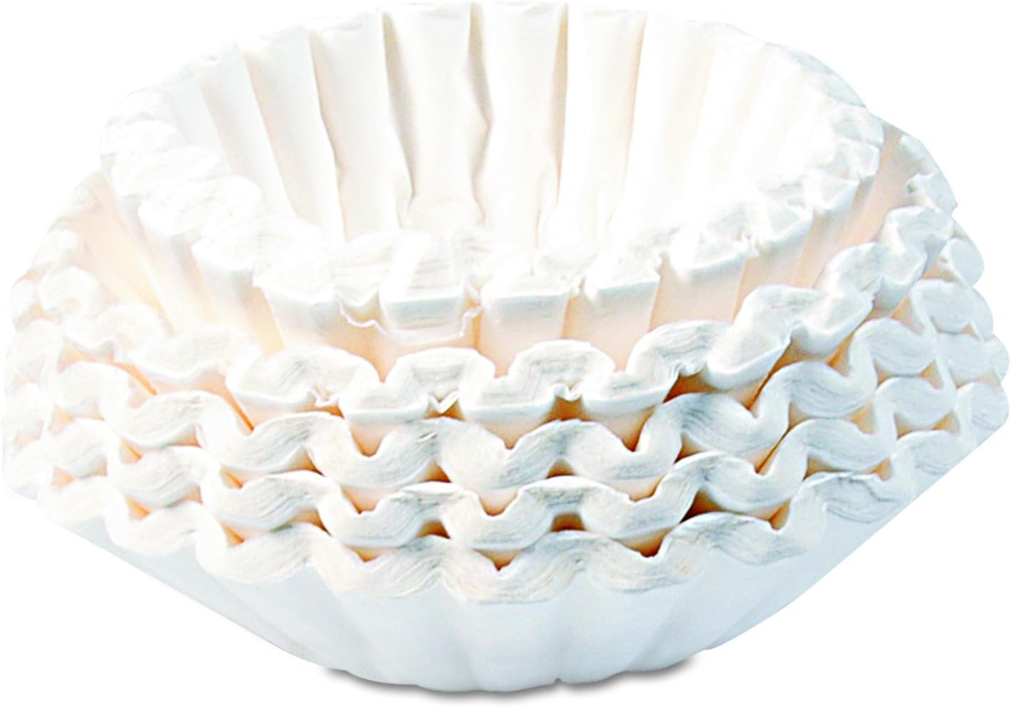 BUNN BCF250CT Flat Bottom Coffee Filters, Paper, 12-Cup Size, 250 per Pack (Case of 12 Packs)