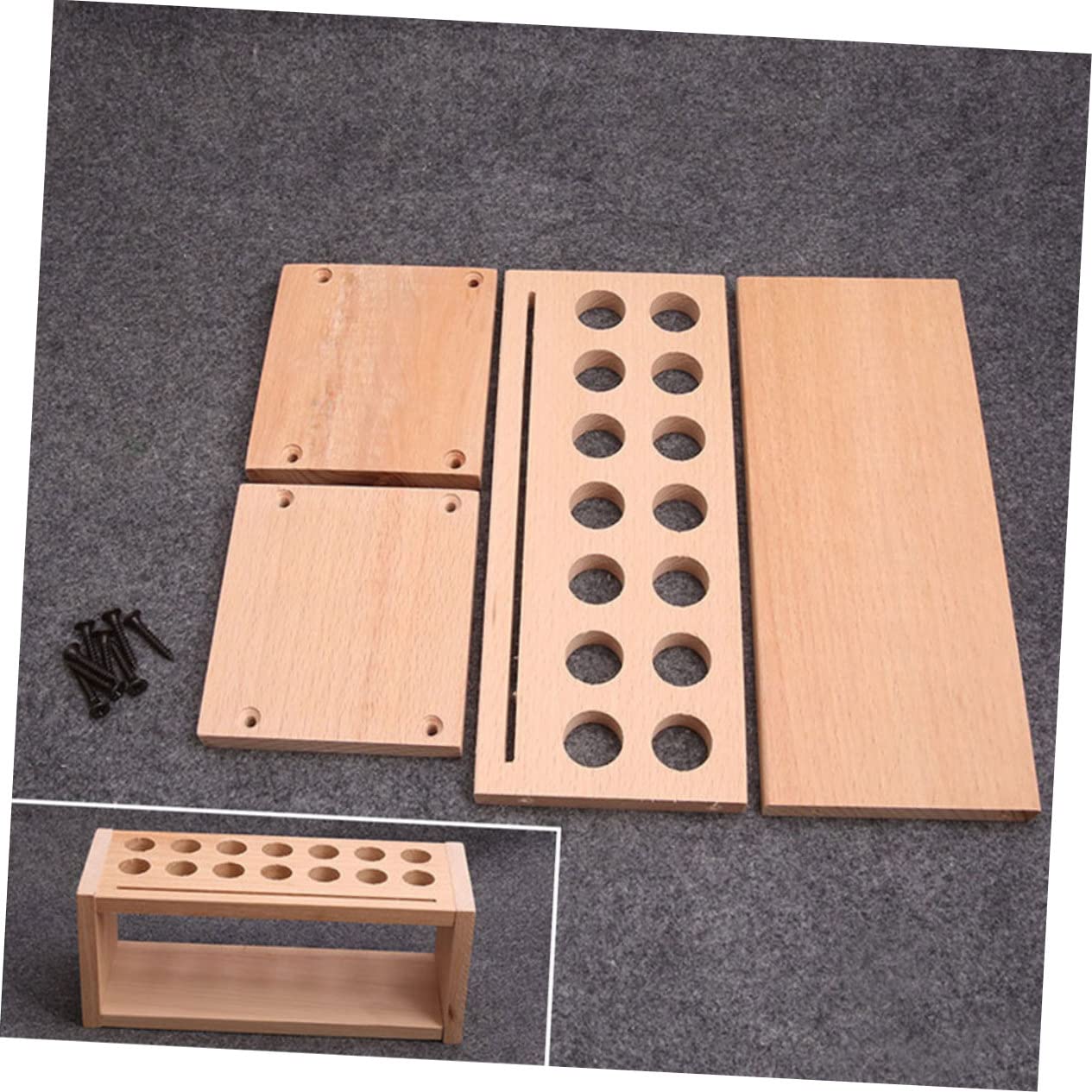 Support De Rangement En Bois Pour Outils De Maroquinerie - Établi Bien Organisé