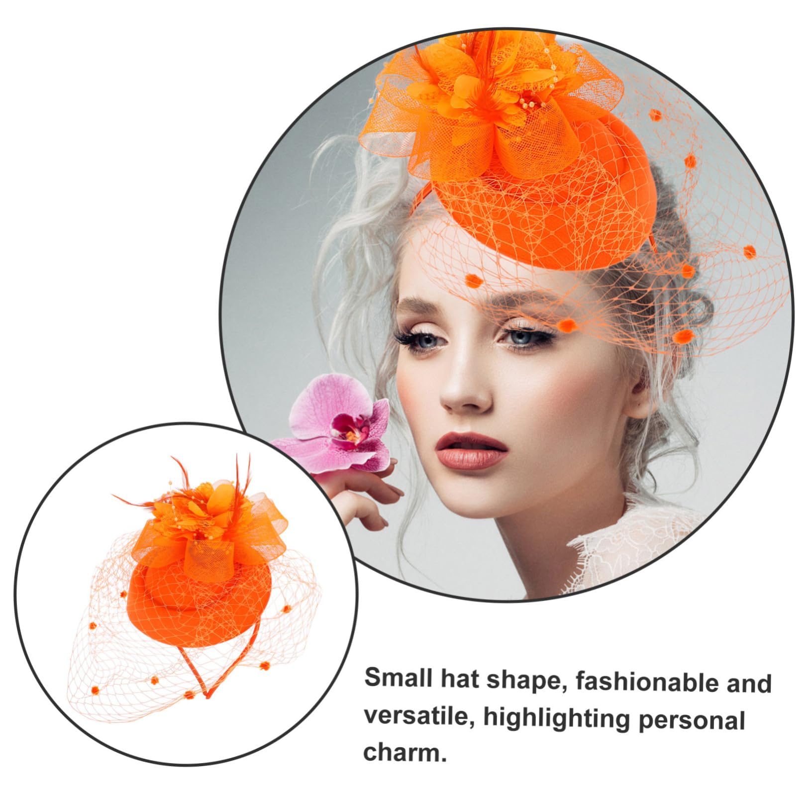 WOONEKY Tocado De Malla Con Pinza Para El Pelo Accesorio Para Bodas Banquetes Fiestas Fiestas De Té Estilo Vintage Para Novias