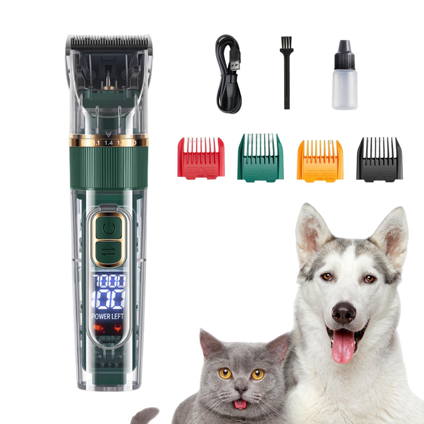 Rasori Per La Toelettatura | Trimmers Cattura Cordire Clippers Cacco | Set Di Strumenti Per La Toelettatura Per Animali Domestici, Scarichi Di Rivestimenti Digitali, Kit Di Toelettatura Per Gatti Per