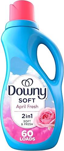 Downy Líquido suavizante de telas, aroma fresco de abril, 44 onzas líquidas, 60 cargas