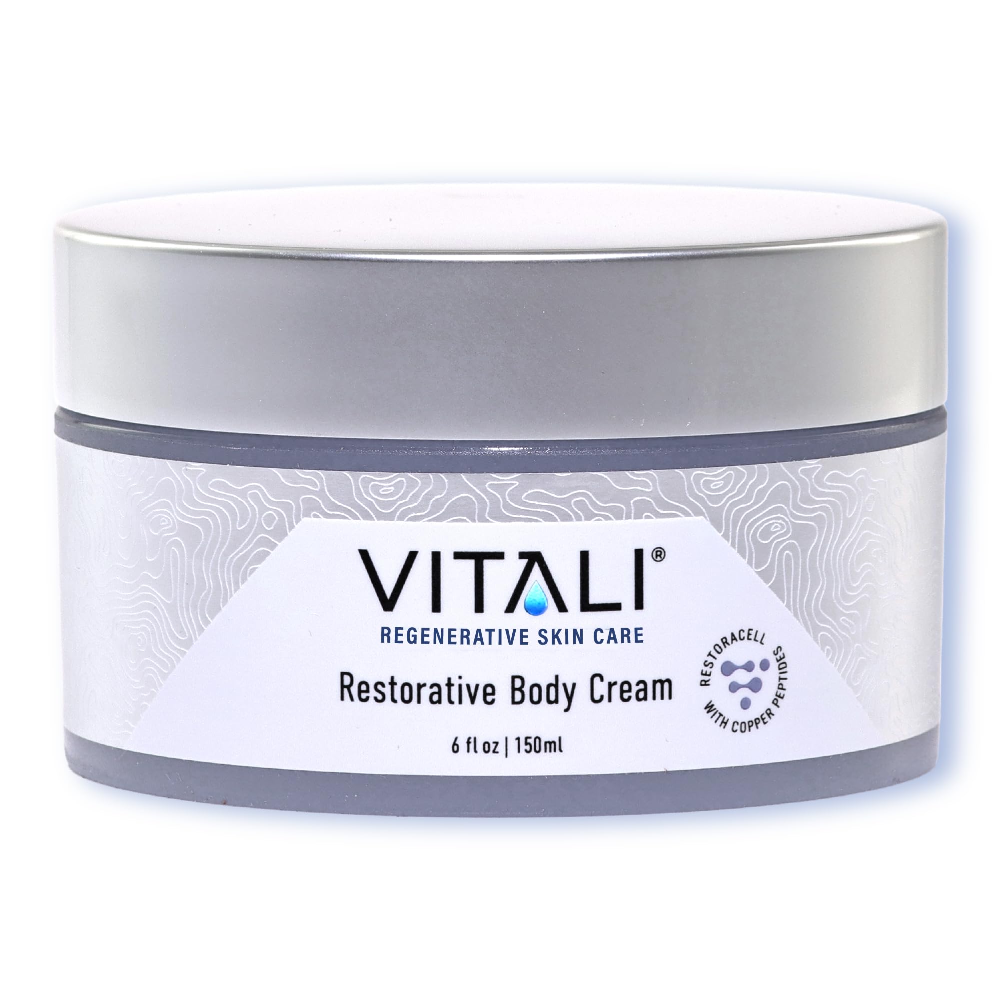 Vitali Restorative Body Cream with Copper Peptides: Advanced formula helps to diminish the appearance of fine lines and greatly improve overall texture. - 6 fl. oz.
