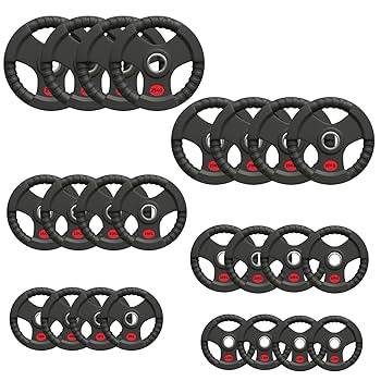 ■310kgセット 24枚 バーベルプレート ラバープレート オリンピックバー用 Amazon.co.jp: □大手24時間ジムも導入□ラバープレート計310kg