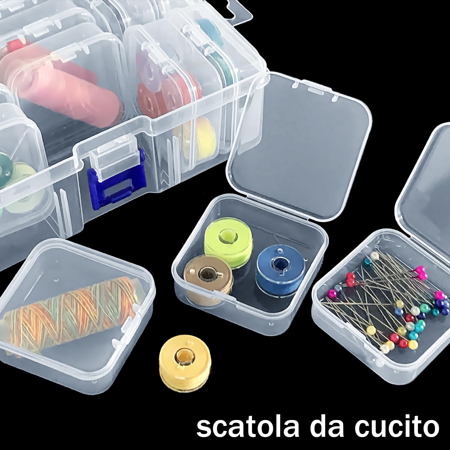 15 Pezzi Organizzatori Di Piccole Perline, Mini Contenitori