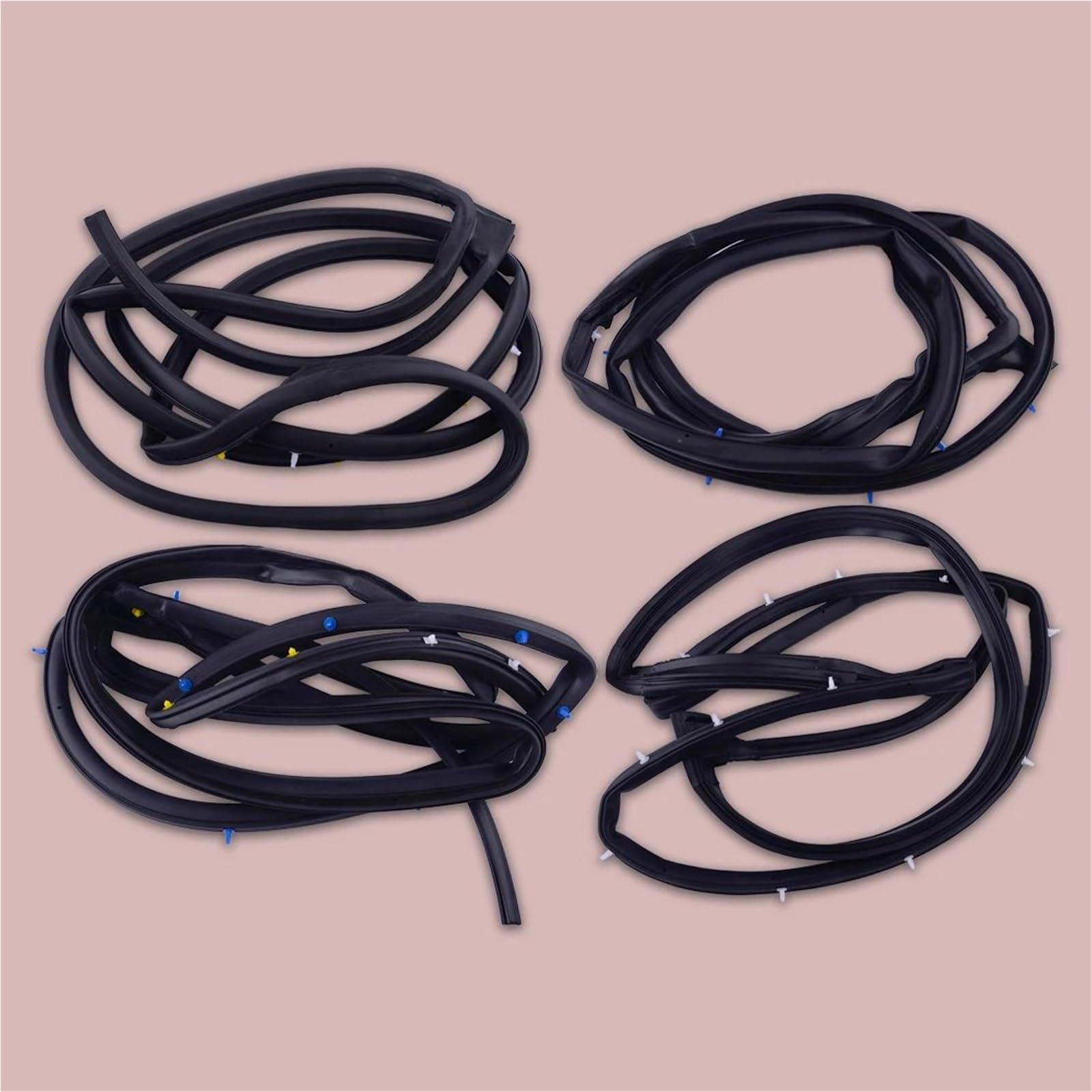 Noheeu One Color 72350-Sne-A01 72310-Sne-A01 1 Set Front Rear Left Right Door Weatherstrip Seal Rubber For Civic Sedan 2006 2007-2011