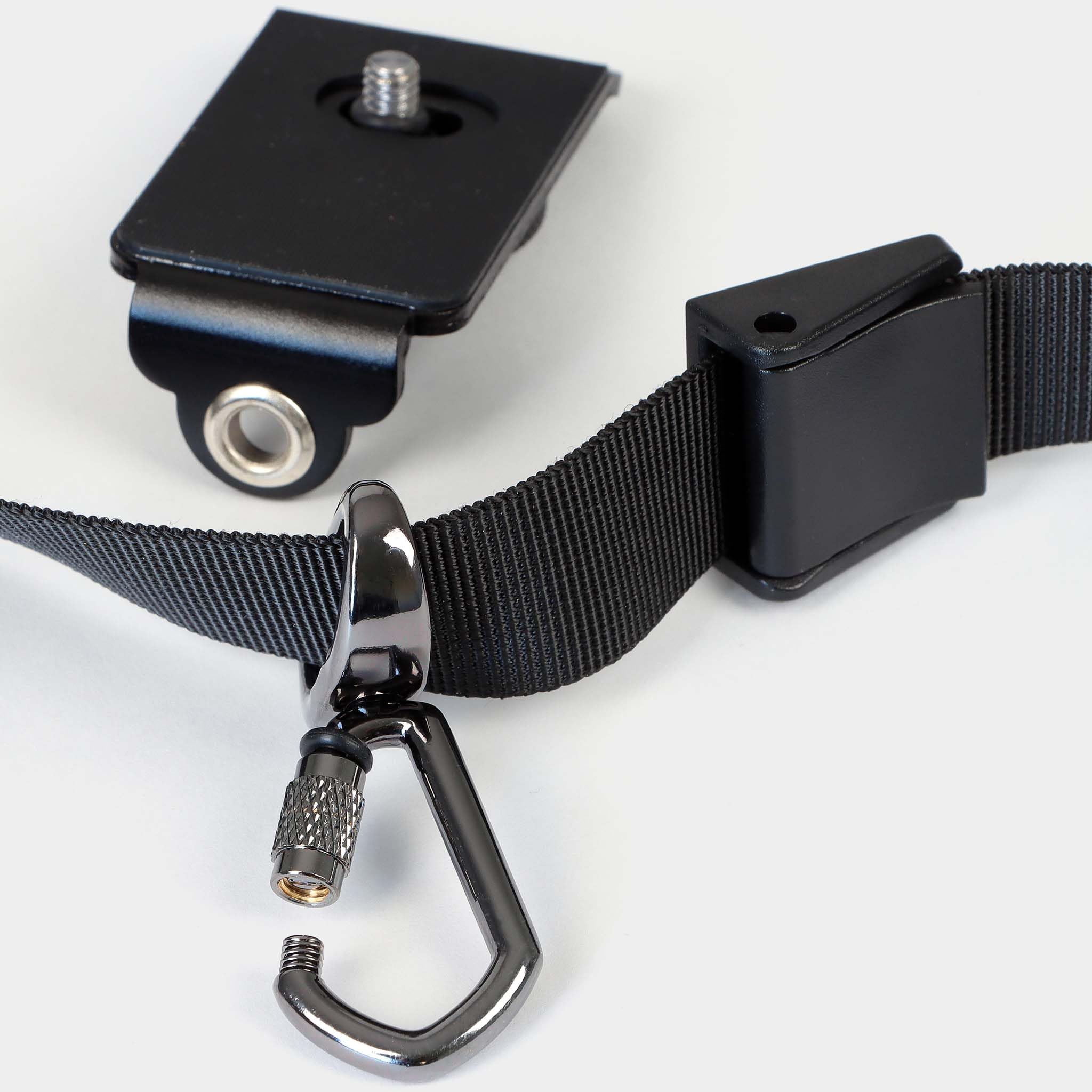 Mantona Tracolla fotocamera TWIN PADDY Quick Strap, lunghezza regolabile 112-163 cm, Cinghia macchina fotografica max 5 kg, Cintura con filettatura 1/4"