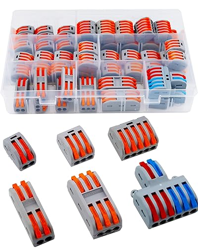 Conectores eléctricos 330 conectores de cable aislados, conectores de terminal de espada machohembra, kit de conector a tope para desconexión rápida